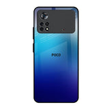 Blue Rhombus Pattern Poco X4 Pro 5G Glass Back Cover Online