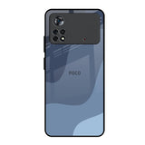 Navy Blue Ombre Poco X4 Pro 5G Glass Back Cover Online