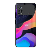 Colorful Fluid Poco X4 Pro 5G Glass Back Cover Online