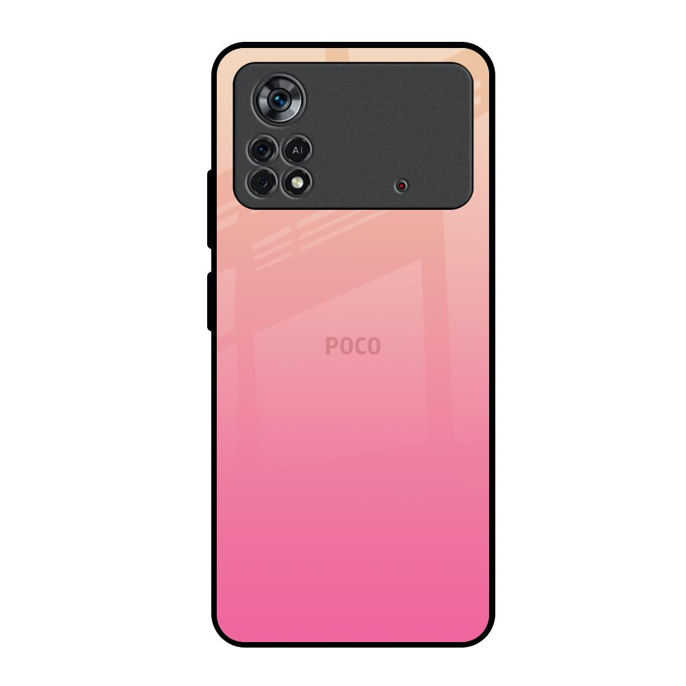 Pastel Pink Gradient Poco X4 Pro 5G Glass Back Cover Online