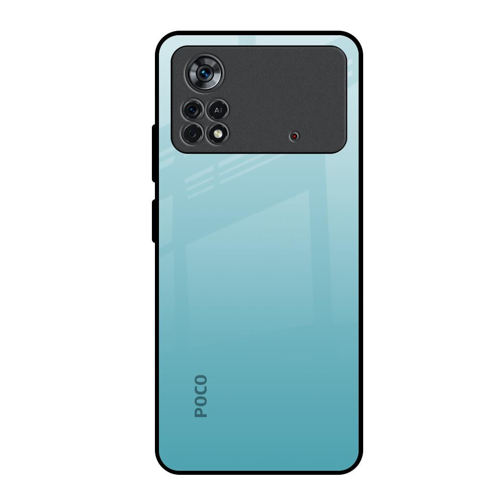Arctic Blue Poco X4 Pro 5G Glass Back Cover Online