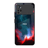 Brush Art Poco X4 Pro 5G Glass Back Cover Online