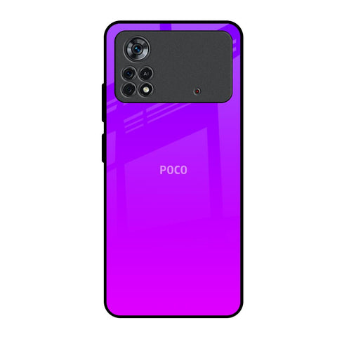 Purple Pink Poco X4 Pro 5G Glass Back Cover Online