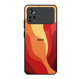 Magma Color Pattern Poco X4 Pro 5G Glass Back Cover Online