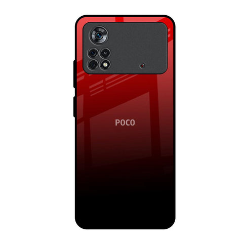 Maroon Faded Poco X4 Pro 5G Glass Back Cover Online