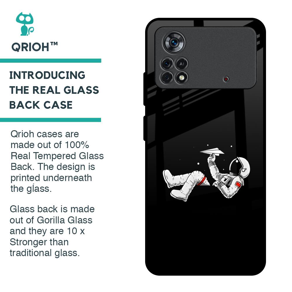 Space Traveller Glass Case for Poco X4 Pro 5G