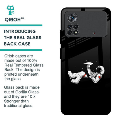 Space Traveller Glass Case for Poco X4 Pro 5G
