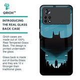 Cyan Bat Glass Case for Poco X4 Pro 5G