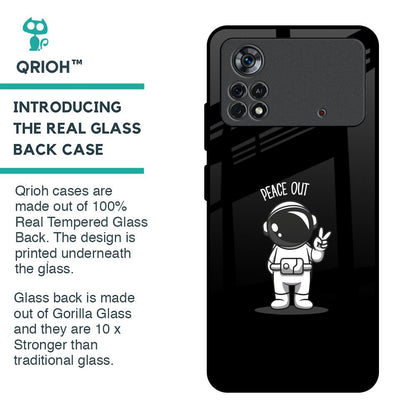 Peace Out Astro Glass Case for Poco X4 Pro 5G