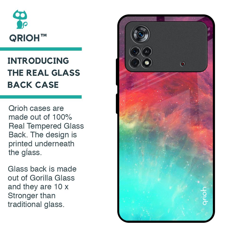 Colorful Aura Glass Case for Poco X4 Pro 5G