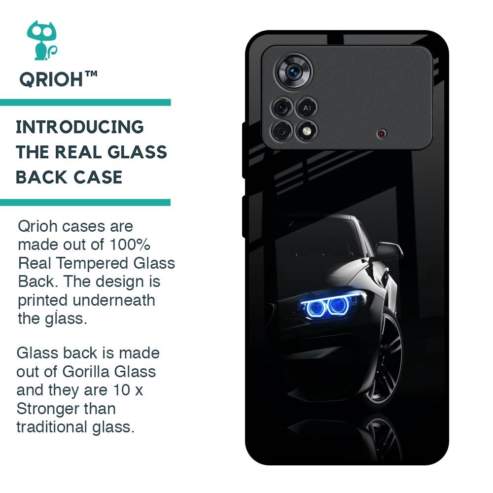 Car In Dark Glass Case for Poco X4 Pro 5G