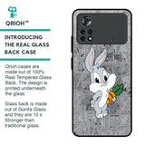 Cute Baby Bunny Glass Case for Poco X4 Pro 5G