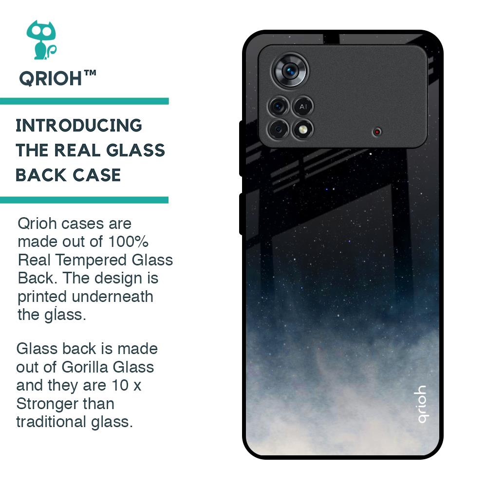 Black Aura Glass Case for Poco X4 Pro 5G