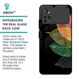 Colorful Leaves Glass Case for Poco X4 Pro 5G