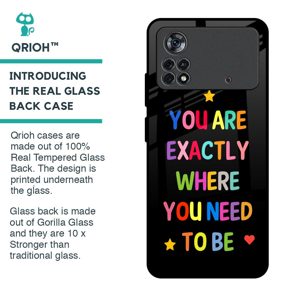 Magical Words Glass Case for Poco X4 Pro 5G