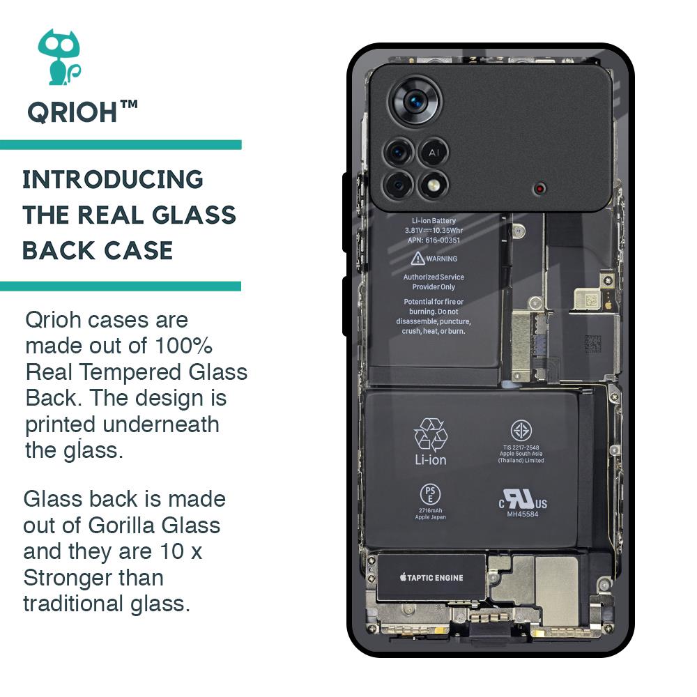 Skeleton Inside Glass Case for Poco X4 Pro 5G