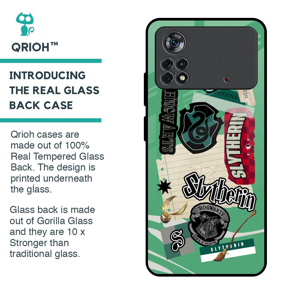 Slytherin Glass Case for Poco X4 Pro 5G