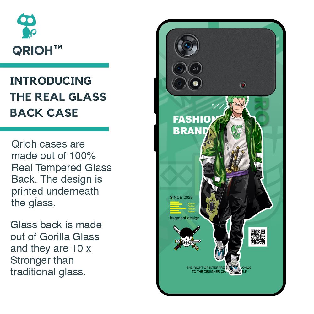 Zoro Bape Glass Case for Poco X4 Pro 5G