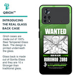 Zoro Wanted Glass Case for Poco X4 Pro 5G