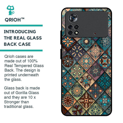 Retro Art Glass Case for Poco X4 Pro 5G