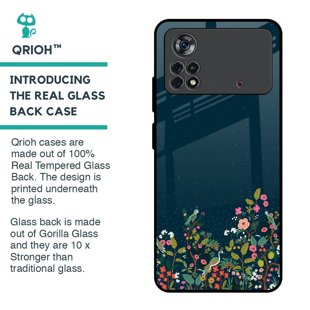 Small Garden Glass Case For Poco X4 Pro 5G