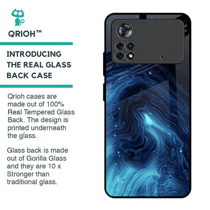 Dazzling Ocean Gradient Glass Case For Poco X4 Pro 5G