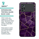 Geometric Purple Glass Case For Poco X4 Pro 5G