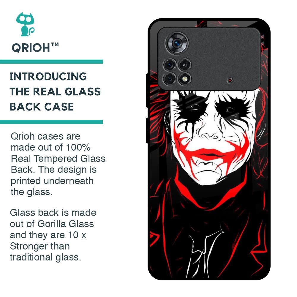 Life In Dark Glass Case For Poco X4 Pro 5G