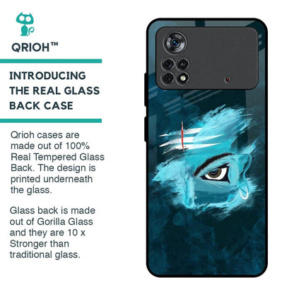 Power Of Trinetra Glass Case For Poco X4 Pro 5G