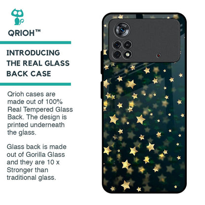 Dazzling Stars Glass Case For Poco X4 Pro 5G
