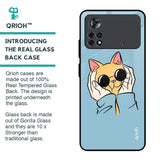 Adorable Cute Kitty Glass Case For Poco X4 Pro 5G