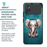 Adorable Baby Elephant Glass Case For Poco X4 Pro 5G