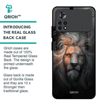 Devil Lion Glass Case for Poco X4 Pro 5G