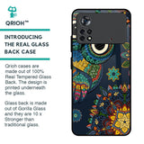 Owl Art Glass Case for Poco X4 Pro 5G
