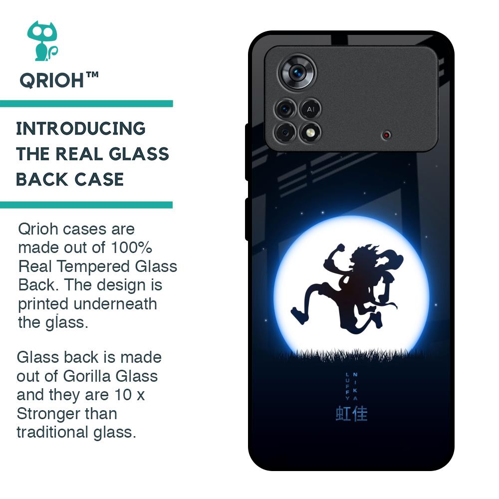 Luffy Nika Glass Case for Poco X4 Pro 5G
