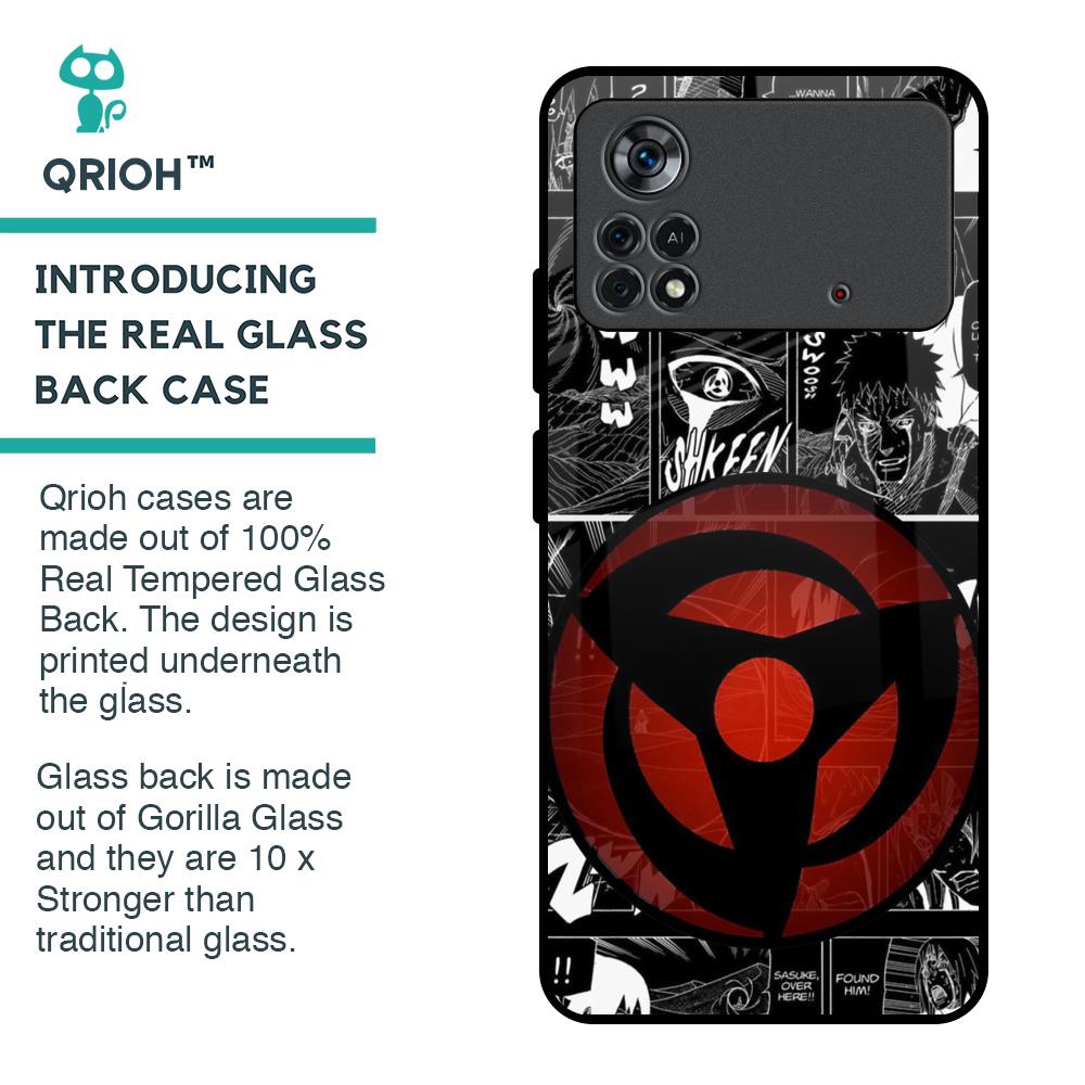 Sharingan Glass Case for Poco X4 Pro 5G