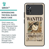 Luffy Wanted Glass Case for Poco X4 Pro 5G