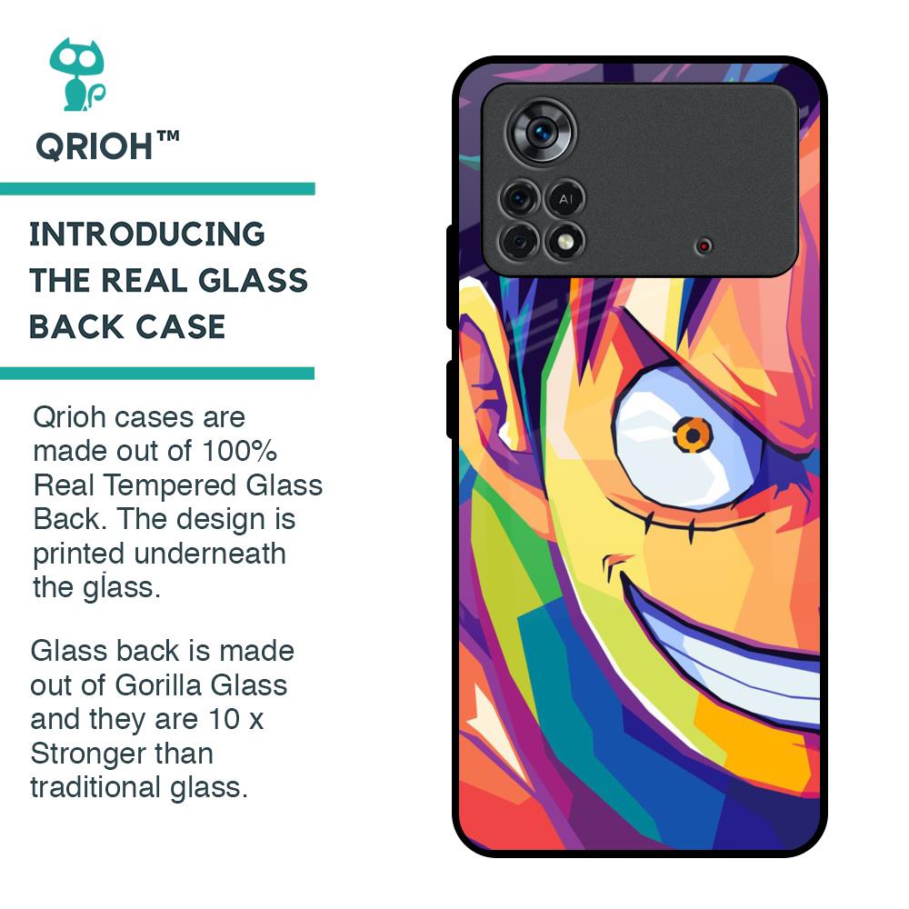 Monkey Wpap Pop Art Glass Case for Poco X4 Pro 5G