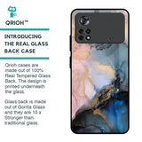Marble Ink Abstract Glass Case for Poco X4 Pro 5G