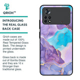 Alcohol ink Marble Glass Case for Poco X4 Pro 5G