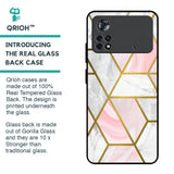 Geometrical Marble Glass Case for Poco X4 Pro 5G