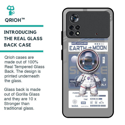 Space Flight Pass Glass Case for Poco X4 Pro 5G