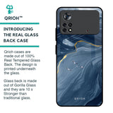 Deep Ocean Marble Glass Case for Poco X4 Pro 5G