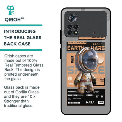 Space Ticket Glass Case for Poco X4 Pro 5G