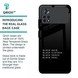 Black Soul Glass Case for Poco X4 Pro 5G