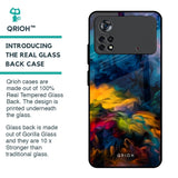 Multicolor Oil Painting Glass Case for Poco X4 Pro 5G