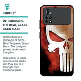 Red Skull Glass Case for Poco X4 Pro 5G