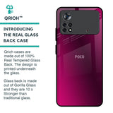 Pink Burst Glass Case for Poco X4 Pro 5G