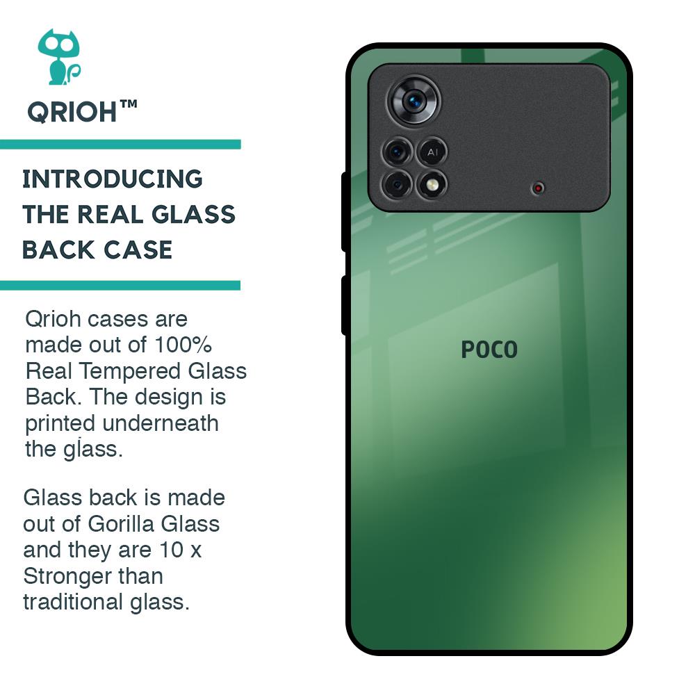 Green Grunge Texture Glass Case for Poco X4 Pro 5G