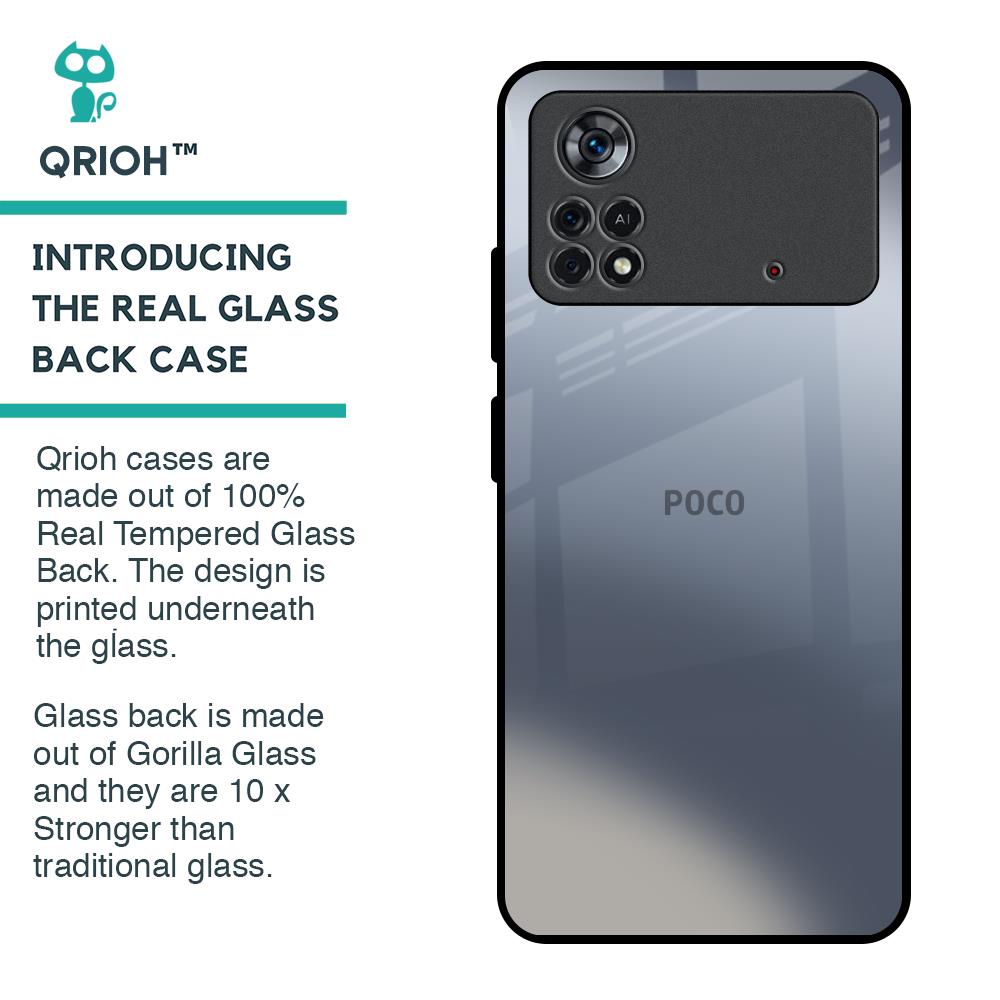 Space Grey Gradient Glass Case for Poco X4 Pro 5G